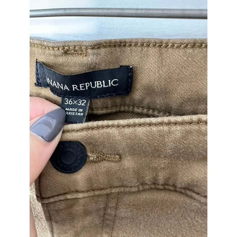 Banana Republic Brown Straight Fit Pants Men's 36x32